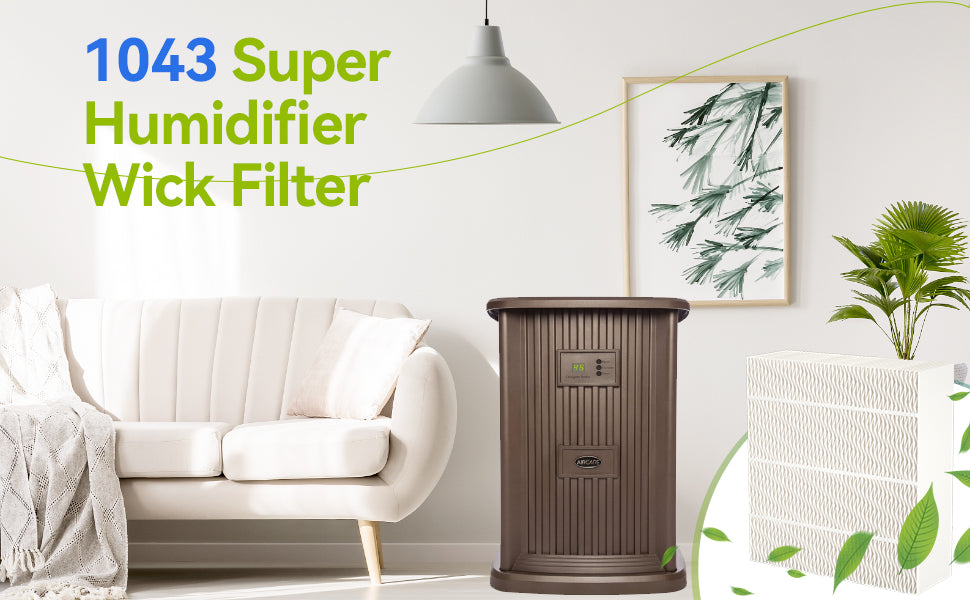 1043 Super Wick Humidifier Filter Replacement for Essick Air AirCare Bemis Essick Compatible with EP9500 EP9700 EP9800 EP9R500 821000 826000 826600 826800 826900 831000 EP9R Humidifiers