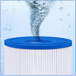 KGC 12 Stück VI Filter Pool, VI Filterkartusche Pool, Filter für Whirlpool, Aufblasbare Whirlpool-Filter kompatibel mit Bestway 58323E, kompatibel mit Coleman Saluspa 90427E, für Lay-Z-Spa