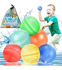 12 PCS Reusable Water Balloons, Self Sealing Silicone Water Bomb with Mesh Bag, Quick Fill Water Splash Ball for Outdoor Activities, Summer Toys Swimming Pool Party Supplies Bath Toy Gift
