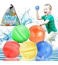 12 PCS Reusable Water Balloons, Self Sealing Silicone Water Bomb with Mesh Bag, Quick Fill Water Splash Ball for Outdoor Activities, Summer Toys Swimming Pool Party Supplies Bath Toy Gift