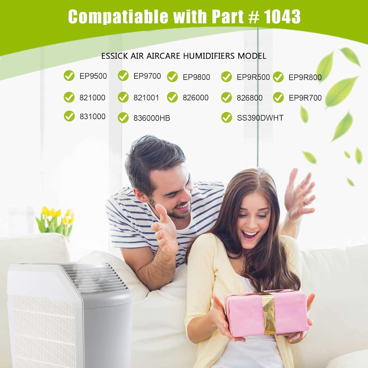 1043 Super Wick Humidifier Filter Replacement for Essick Air AirCare Bemis Essick Compatible with EP9500 EP9700 EP9800 EP9R500 821000 826000 826600 826800 826900 831000 EP9R Humidifiers