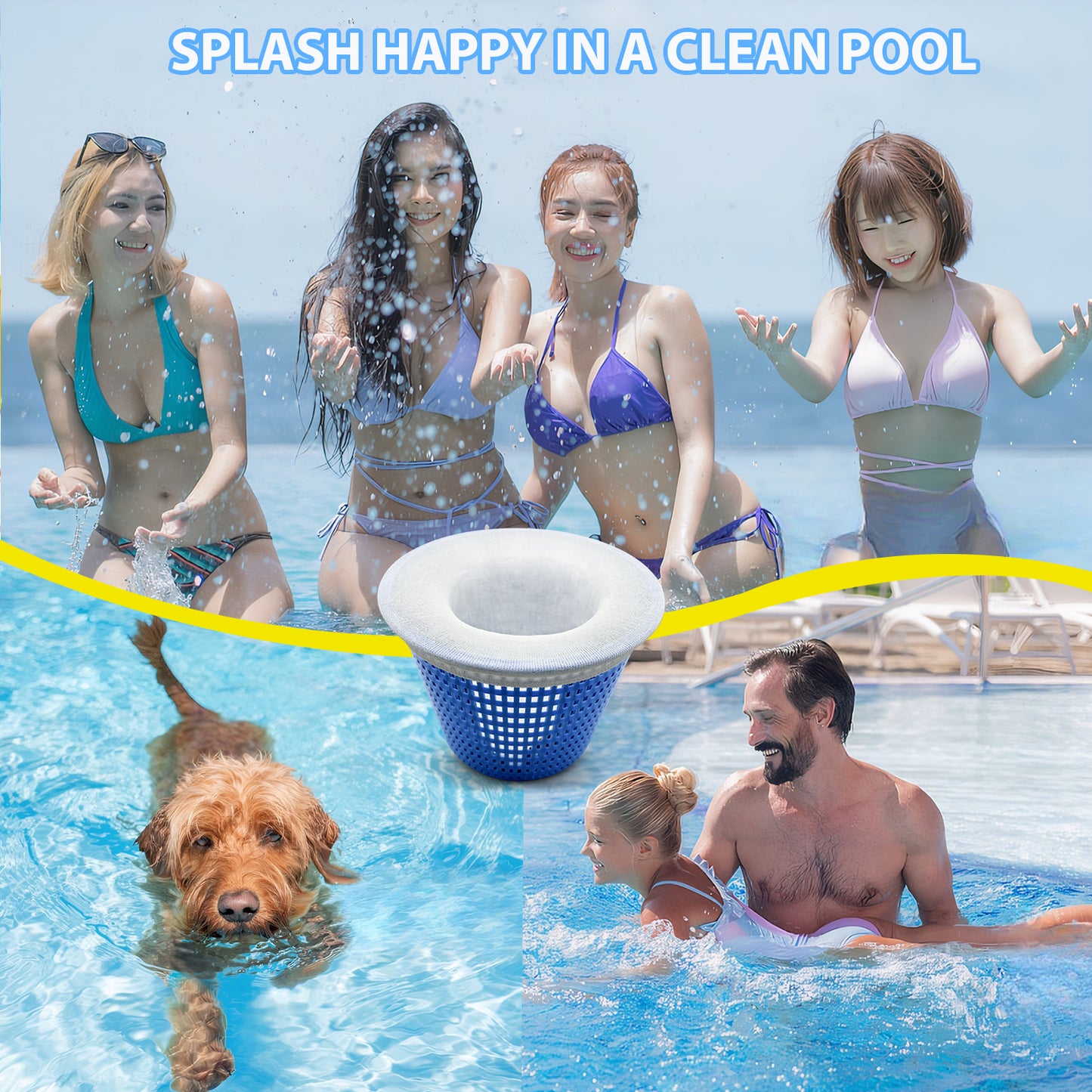 WXFANA Pool Skimmer Socks, 40 Pack Pool Skimmer Fliter Socks Swimming Pool Skimmer Basket Sock Pool Filter Socks Pool Cleaning Filter Socks Cleans Debris and Leaves for In-Ground or Above Ground Pools