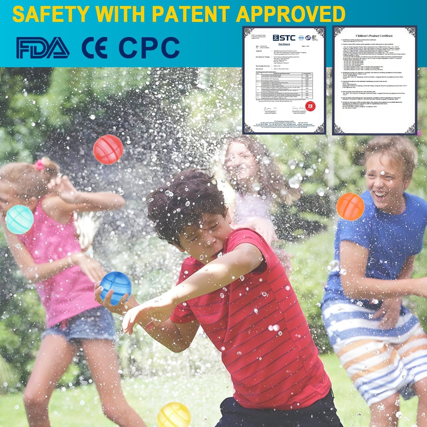 18 PCS Reusable Water Balloons, Self Sealing Silicone Water Bomb with Mesh Bag, Quick Fill Water Splash Ball for Outdoor Activities, Summer Toys Swimming Pool Party Supplies Bath Toy Gift