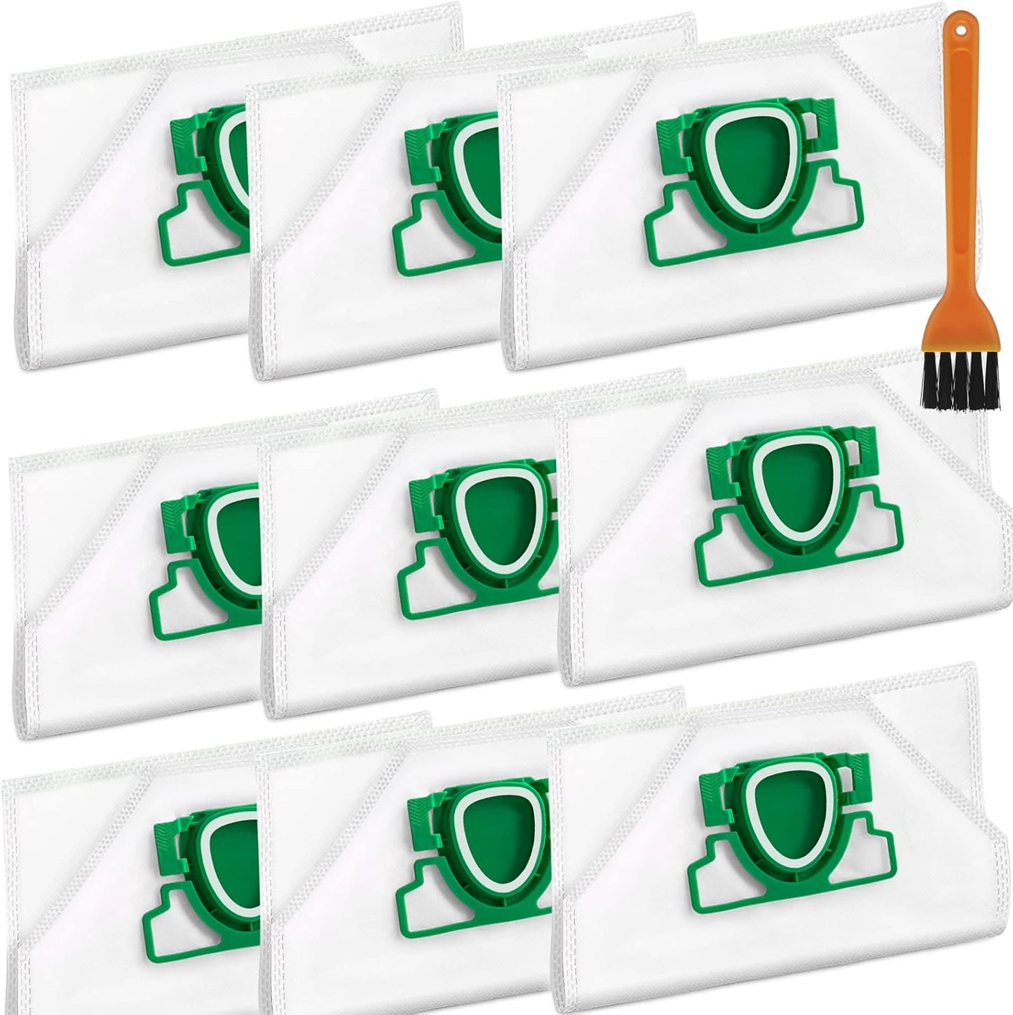 ROMIVO Vacuum Cleaner Bags Compatible with Vorwerk Kobold VK200 FP200, 5-Ply Microfleece Dust Bags, Premium Bag Suitable for Vorwerk Kobold VK 200 FP 200 (with 1 Brush)