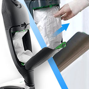 ROMIVO Vacuum Cleaner Bags Compatible with Vorwerk Kobold VK200 FP200, 5-Ply Microfleece Dust Bags, Premium Bag Suitable for Vorwerk Kobold VK 200 FP 200 (with 1 Brush)