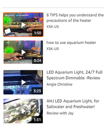 Aquarium Heater for 40-55-75 Gallon, 300W Submersible Fish Tank Water Heater with Accurate Temperature Control, Over-Temp Protect, Auto Shut-Off, Quick Heat up for Saltwater & Freshwater