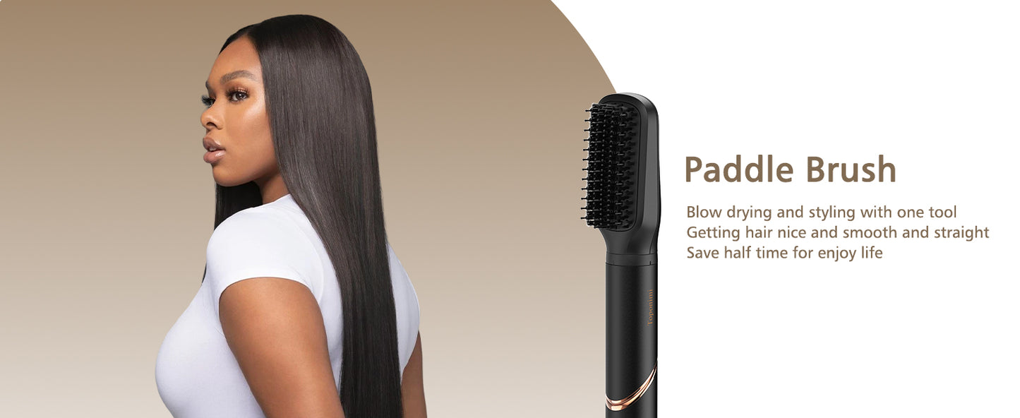 Auto Airwrap Hair Styler & Dryer, 5 in 1 Multi Styling Hot Air Dryer Brush Curler for Hair, High Speed 110000 RPM Negative Lonic Frizz-Free, Fast Drying Curling Volumizing Straightening Magic Styler