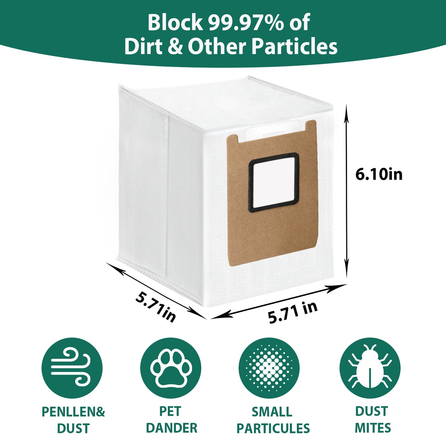 KGC 14 Pack Dust Bags for Eufy E28 Omni, Compatible with Eufy E25 Omni, for Eufy E28 Omni Robot Vacuum, 3.2L Large Capacity Replacement Vacuum Bags, Heavy-Duty 4-Layer Filtration