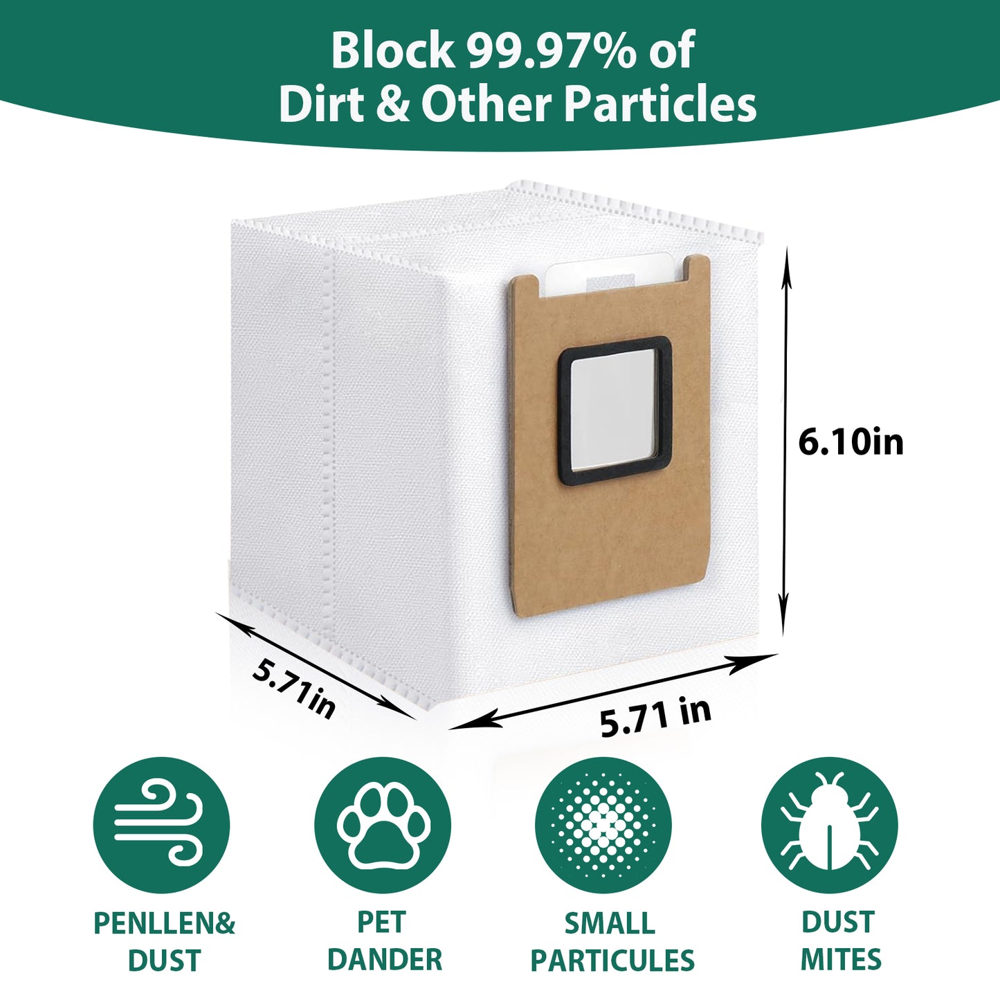 KGC 14 Pack Dust Bags for Eufy E28 Omni, Compatible with Eufy E25 Omni, for Eufy E28 Omni Robot Vacuum, 3.2L Large Capacity Replacement Vacuum Bags, Heavy-Duty 4-Layer Filtration