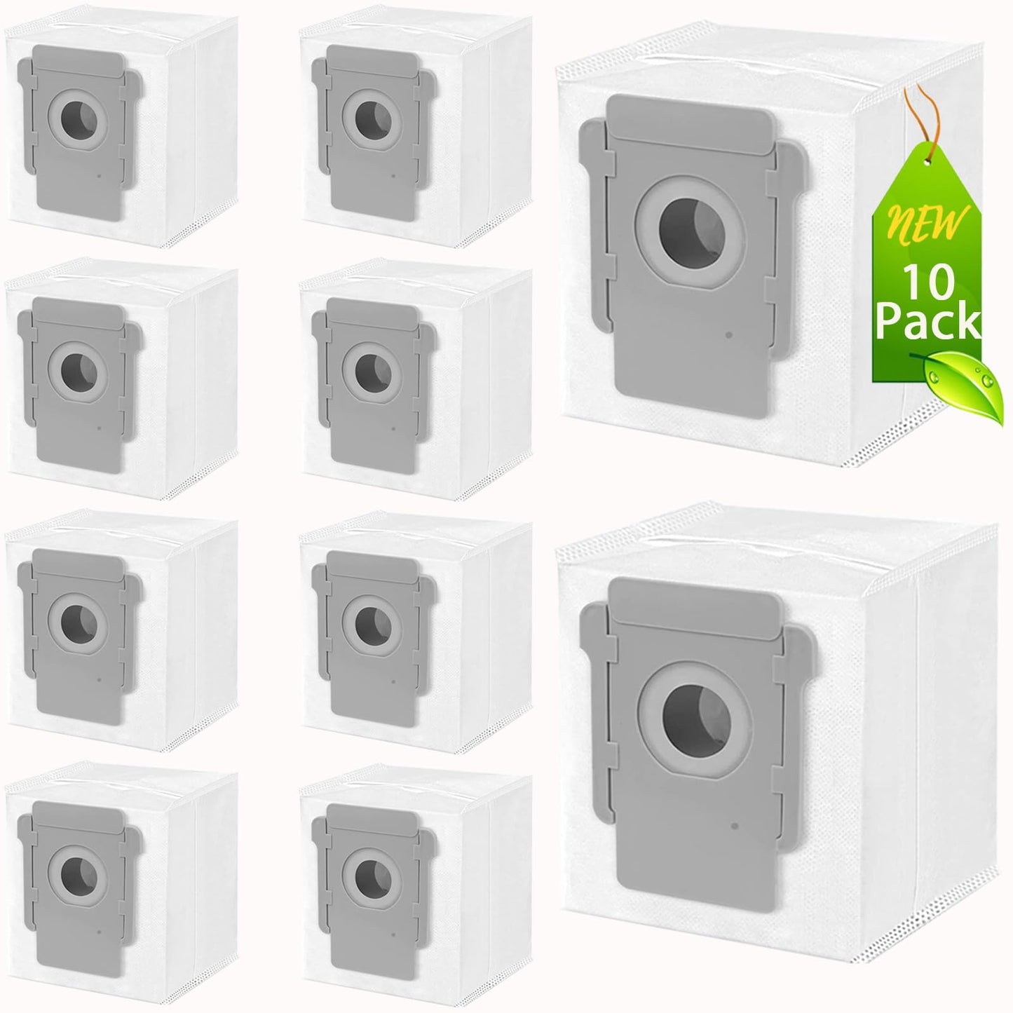 10 Stück Staubsaugerbeutel für iRobot Roomba i7 i7+ i7Plus, i8, i8+, i3, i3+, i4, i4+, i6, i6+, s9, s9+, s9Plus Clean Base Absaugstation Staubbeutel Ersatzteile Beutel für iRobot Saugroboter