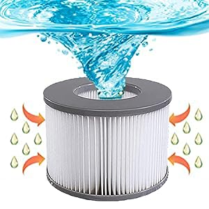 KGC Ersatz Filterkartuschen für MSpa Filter, 6 Stück Ersatzfilter kompatibel mit Whirlpool MSpa Modelle ab 2020, Filterkartusche Wasserfilter für Aufblasbare Pools,Heiße U-Boote und Spa