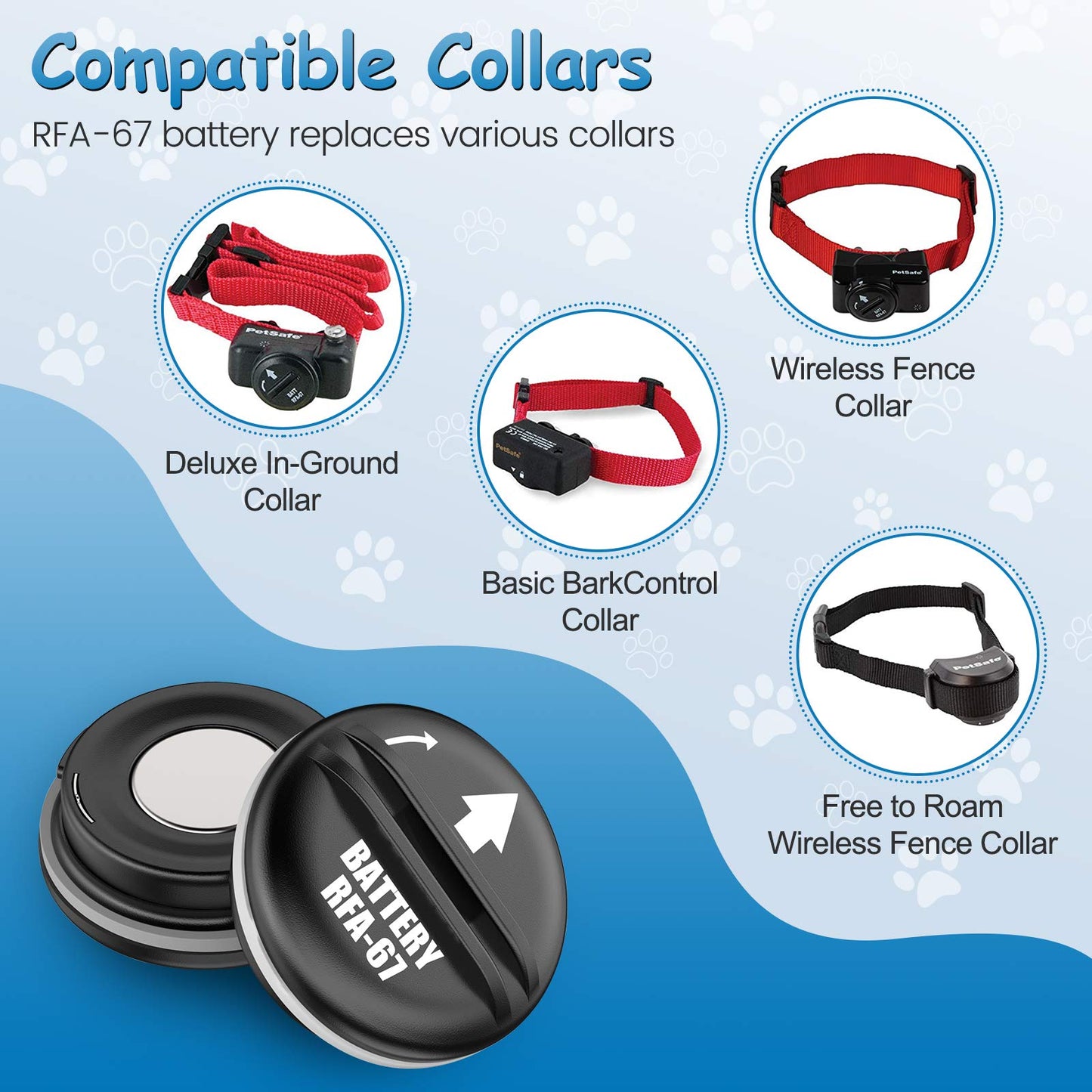 KGC RFA-67 6 Volt Replacement Dog Collar Batteries, Ultra Fit PIF-300 RF300 PIF-275-19 PRF-3004W PUL-250 PUL-275 PIG00-13661 PBC-102, Compatible with PetSafe RFA 67 Battery (10 Pack)
