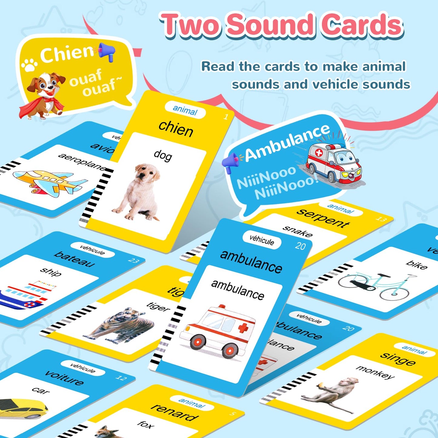 Kids Toddler Talking Flash Cards with 224 Sight Words, Learning Montessori Toys, Speech Therapy Toys, Preschool Learning Educational Toys, Birthday Gifts for Age 1 2 3 4 5 Years Old Boys and Girls